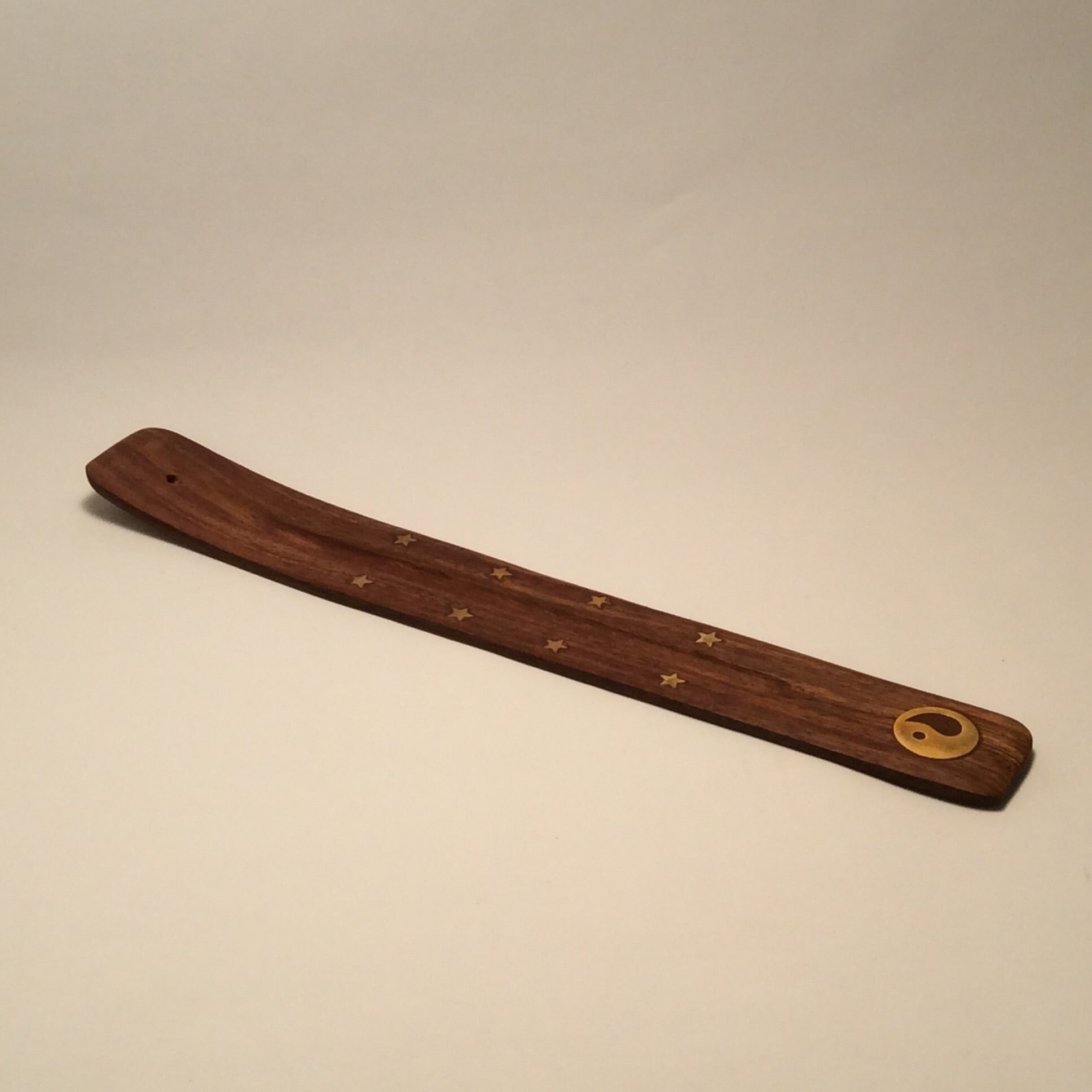 Yin Yang wood incense burner