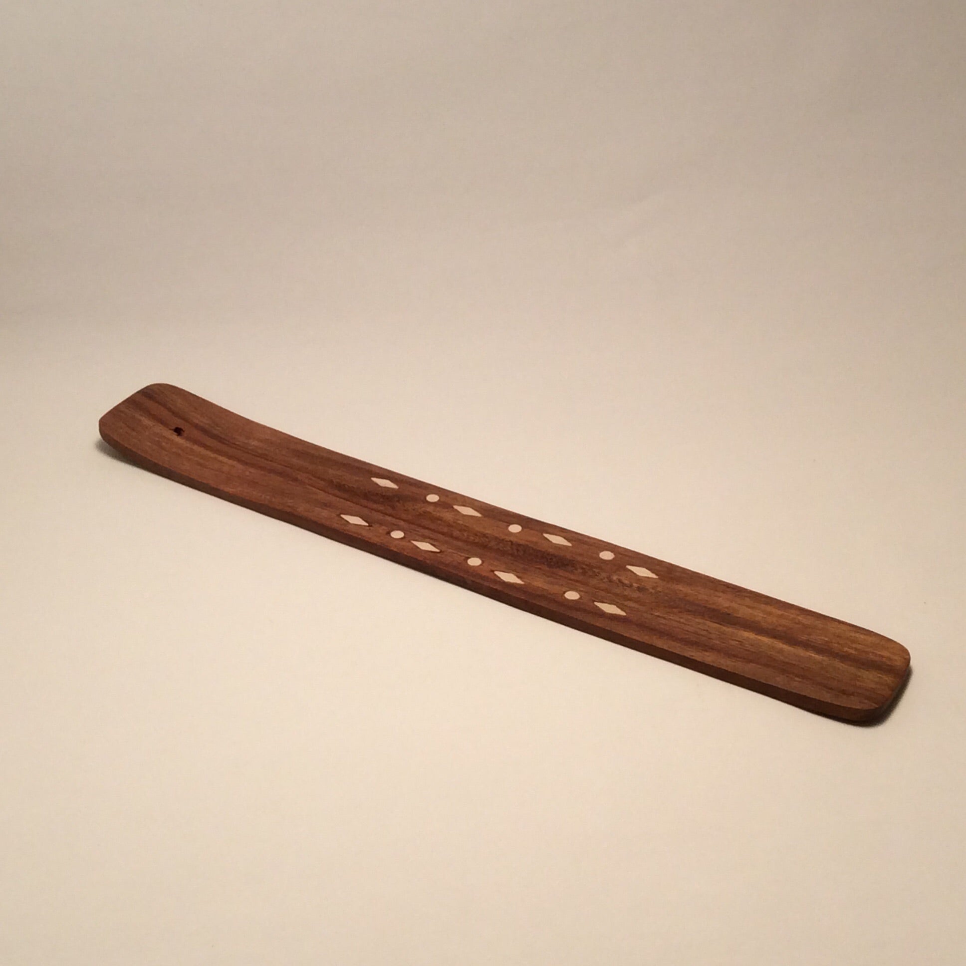 White Diamond Inlay wood Boat Burner
